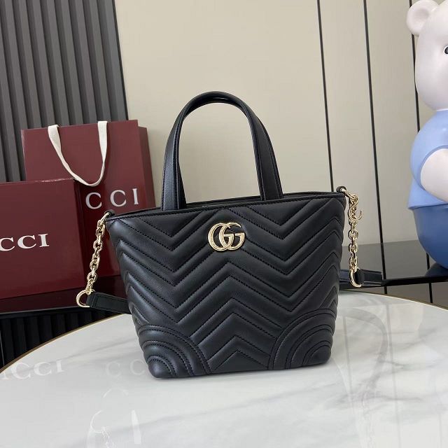 GG original lambskin betty small tote bag 847386 black