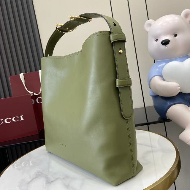 GG original calfskin beatrix large tote bag 850546 green