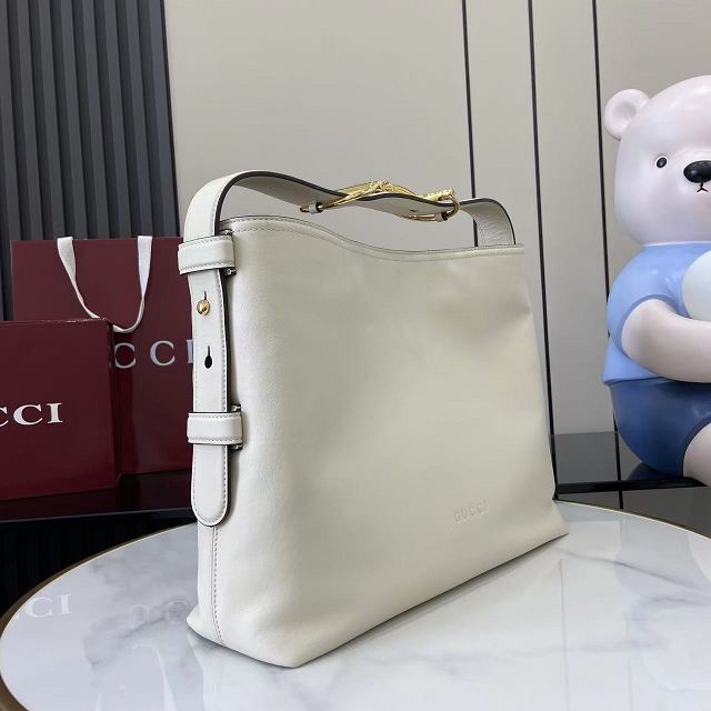 GG original calfskin beatrix medium tote bag 850926 white