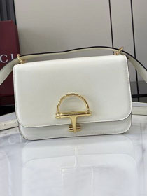 GG original calfskin siena small shoulder bag 846705 white