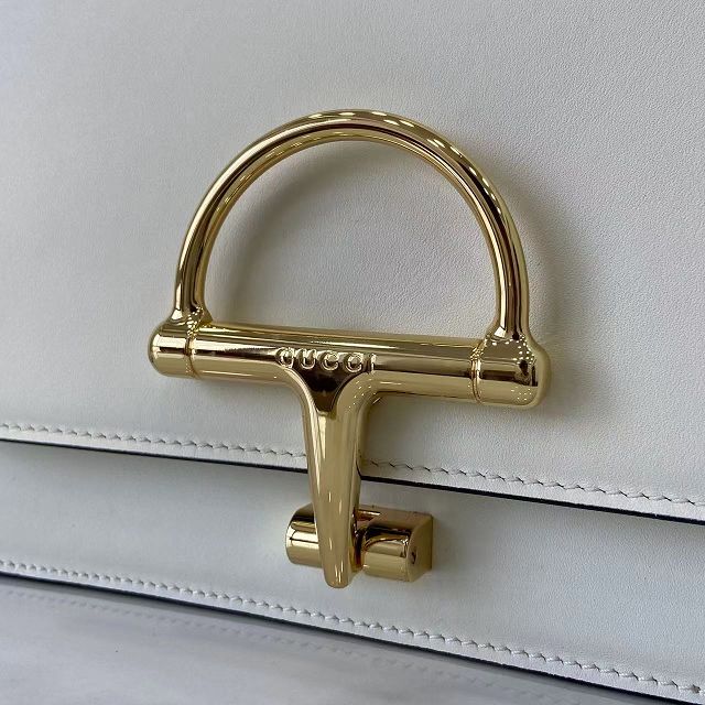 GG original calfskin siena small shoulder bag 846705 white