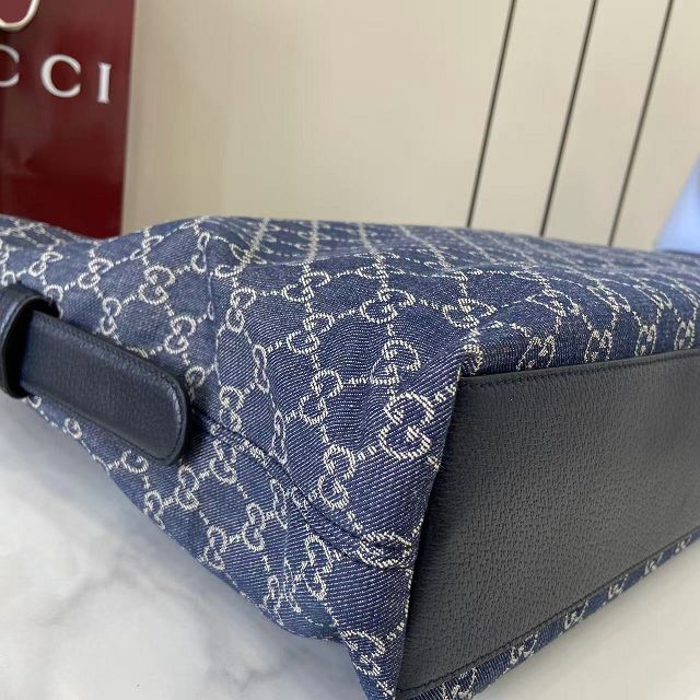 GG original denim beatrix large tote bag 850546 blue