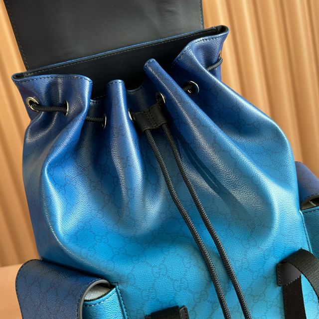 GG original fabric chroma large backpack 792080 blue