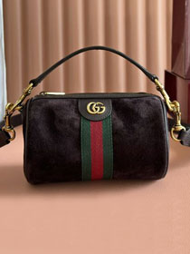 GG original suede ophidia mini bag 846869 dark brown