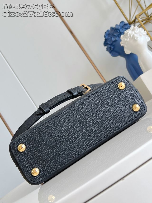 Louis vuitton original calfskin capucines BB handbag M14976 black