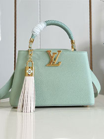 Louis vuitton original calfskin capucines BB handbag M15158 green