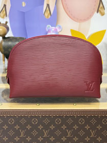 Louis vuitton original epi leather pochette cosmetique M15197 bordeaux