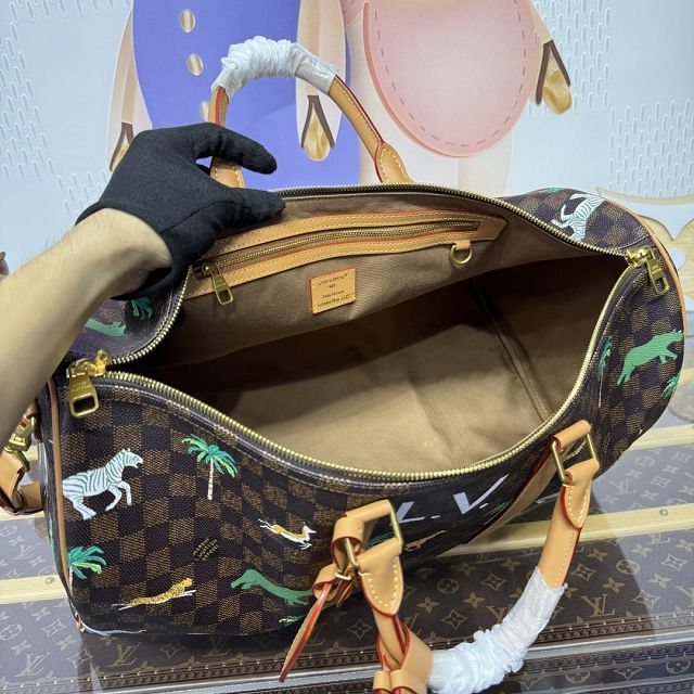 Louis vuitton origianl damier ebene keepall 50 N41416