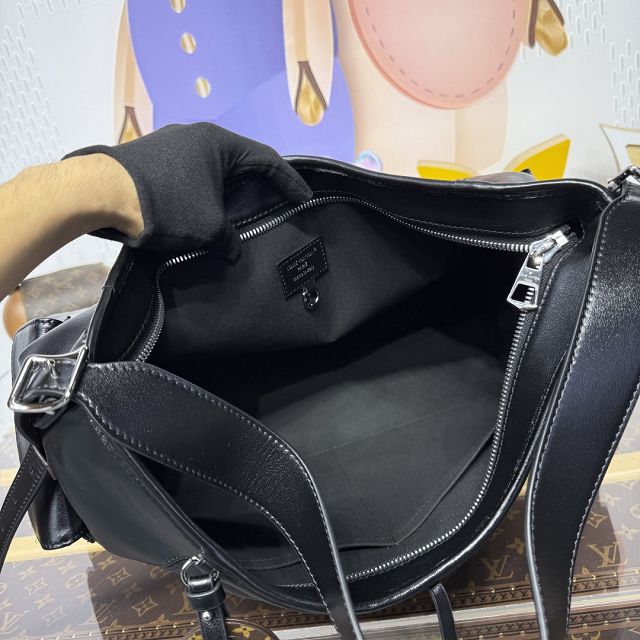 Louis vuitton original calfskin carry all travel bag M15175 black