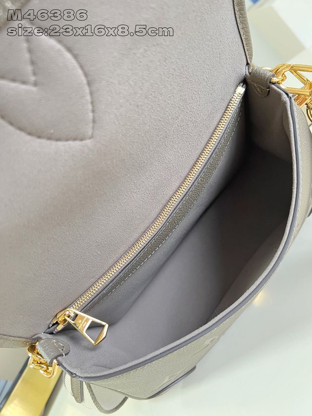 Louis vuitton original calfskin diane satchel M15049 smoke