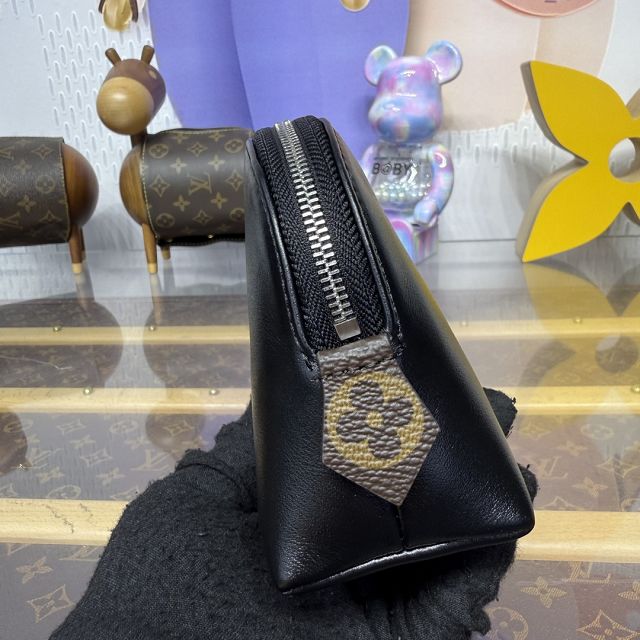 Louis vuitton original calfskin pochette cosmetique PM M15205 black