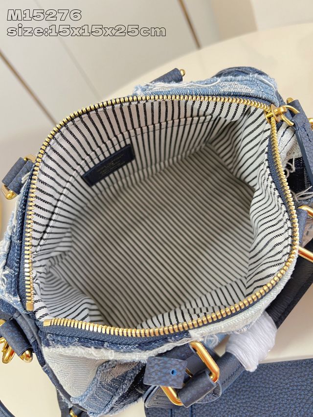 Louis vuitton original denim speedy 25 M15276 blue