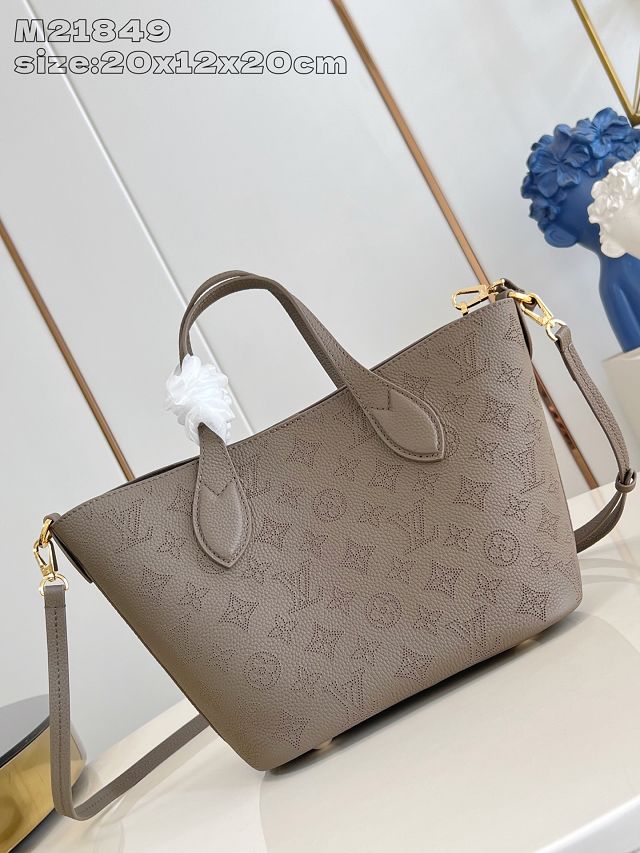 Louis vuitton original mahina calfskin blossom pm tote M25861 smoke