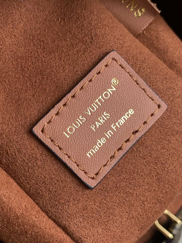 Louis vuitton original suede calfskin side trunk MM M15072 brown