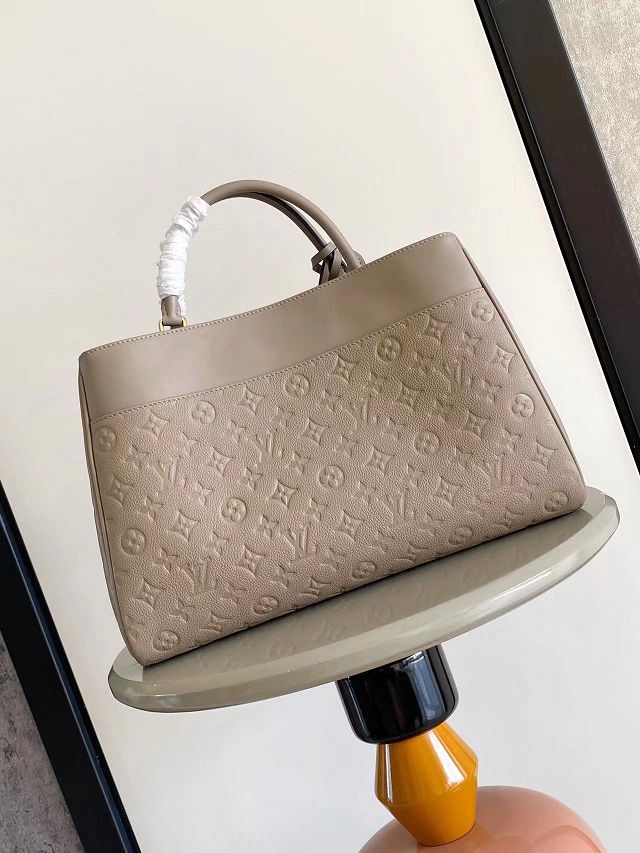 Louis vuitton original calfskin avenue MM handbag M25575 grey