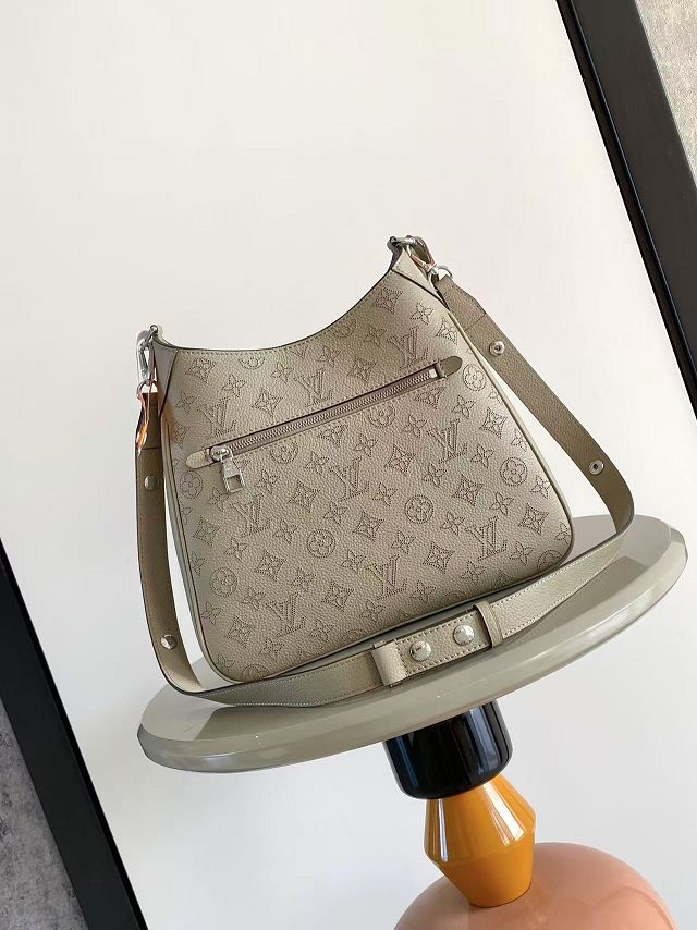 Louis vuitton original mahina calfskin all around MM M14617 grey