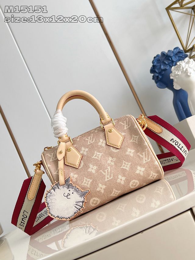 Louis vuitton original meowgram canvas speedy 20 handbag M15151