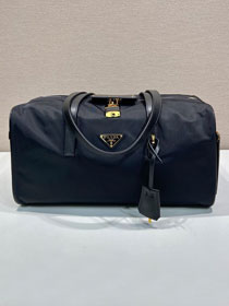 Prada original nylon medium travel bag 1BB135 black