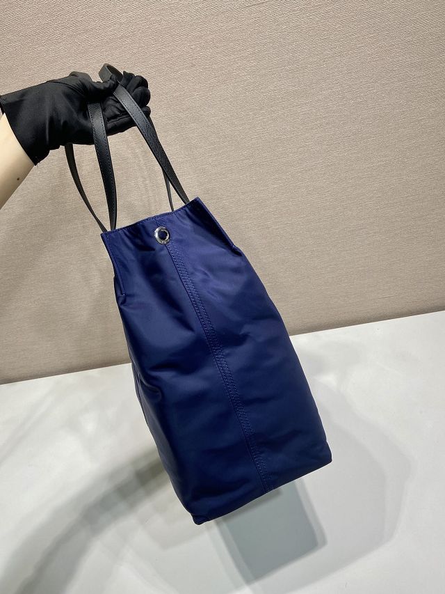 Prada original nylon large shopping bag 1BG184 blue