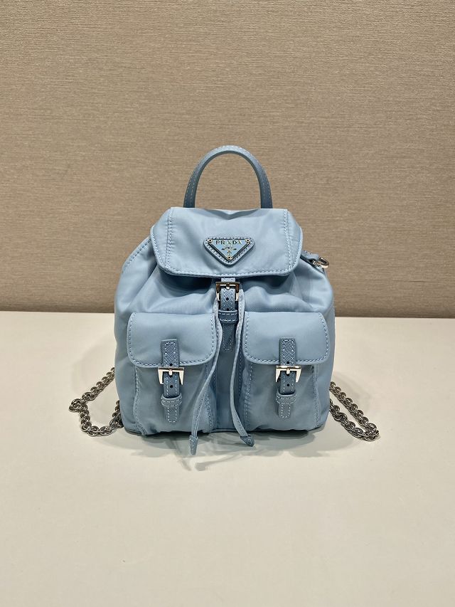 Prada original nylon mini backpack 1BH029 blue
