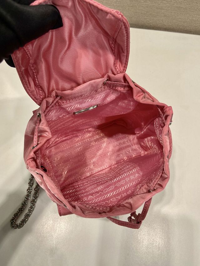 Prada original nylon mini backpack 1BH029 pink