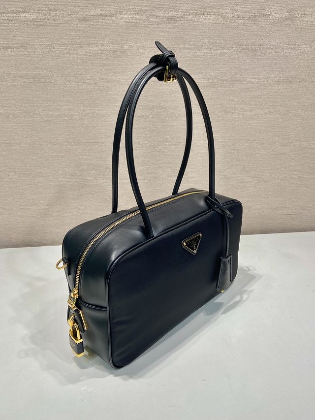Prada original nylon top handle bag 1BB132 black