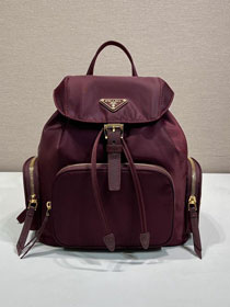 Prada original nylon medium backpack 1BZ081 bordeaux