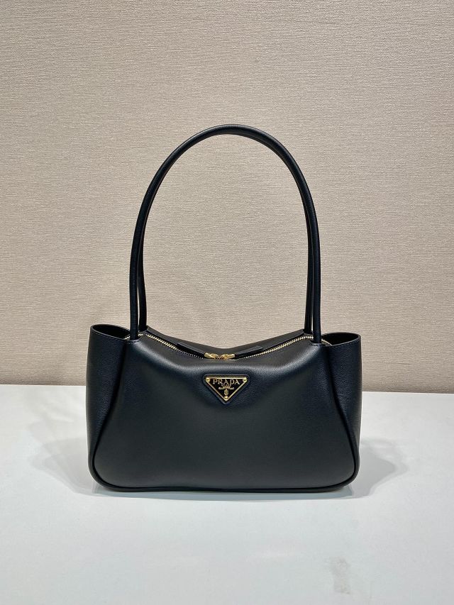 Prada original calfskin darling medium shoulder bag 1BA444 black