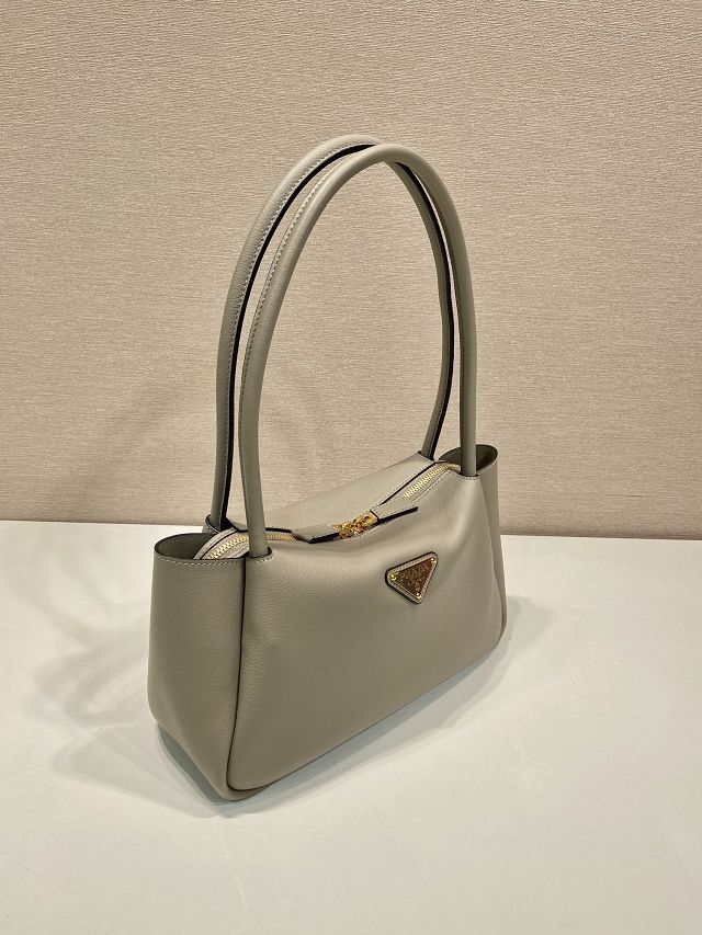 Prada original calfskin darling medium shoulder bag 1BA444 grey