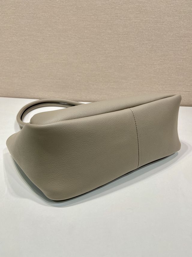 Prada original calfskin darling medium shoulder bag 1BA444 grey