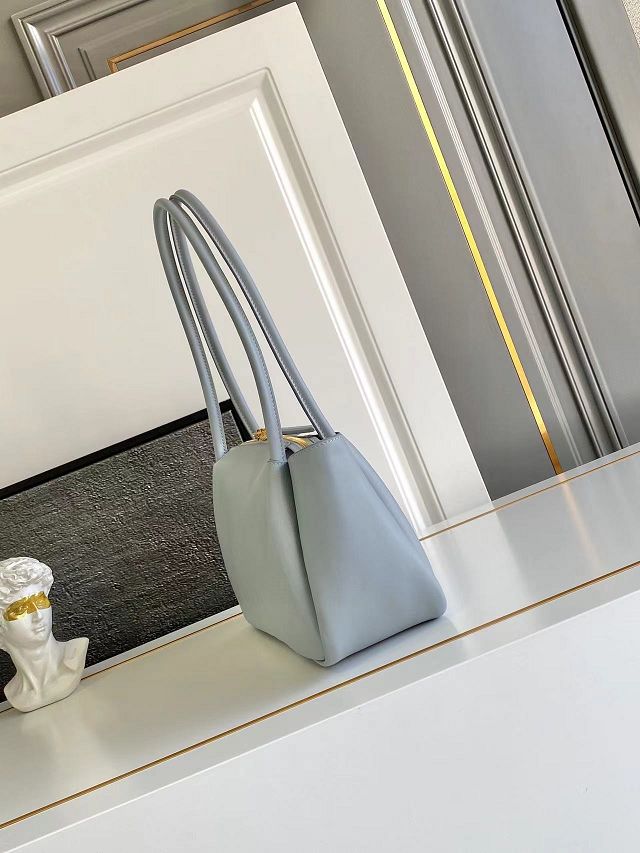 Prada original calfskin darling medium shoulder bag 1BA444 light blue