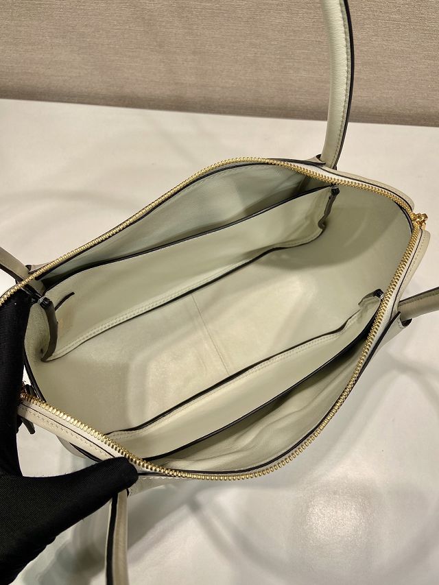 Prada original calfskin darling medium shoulder bag 1BA444 white