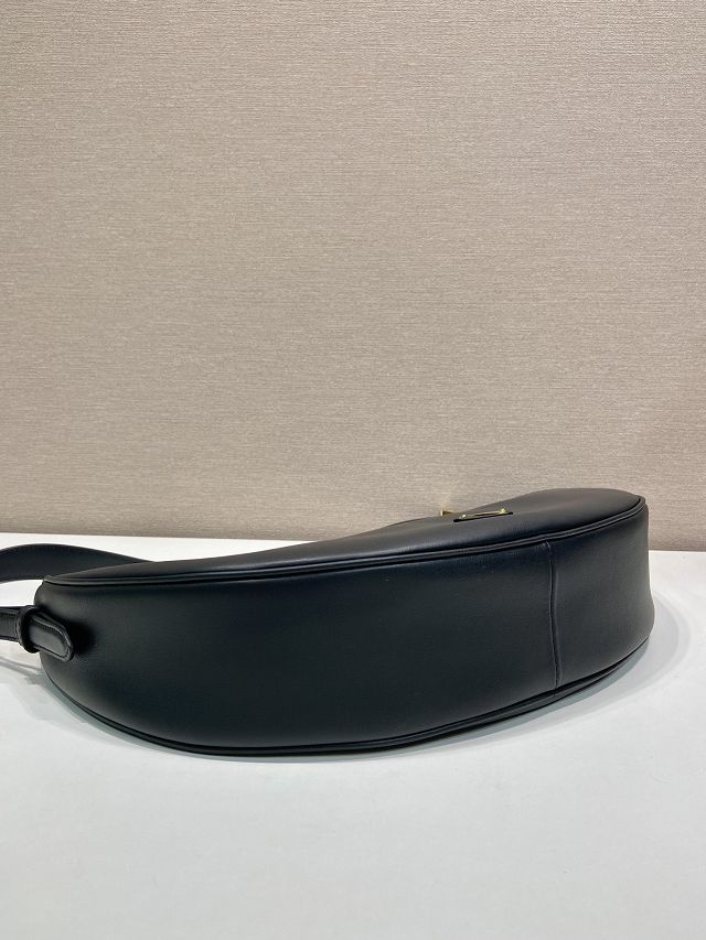 Prada original calfskin medium shoulder bag 1BC255 black