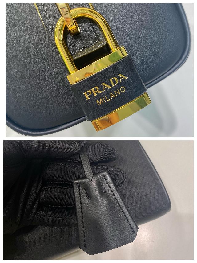 Prada original nylon top handle bag 1BB127 black