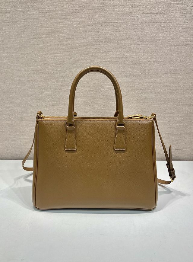 Prada original saffiano calfskin galleria large bag 1BA274 brown