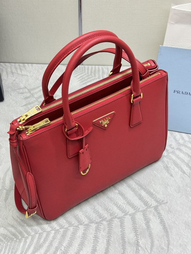 Prada original saffiano calfskin galleria large bag 1BA274 red
