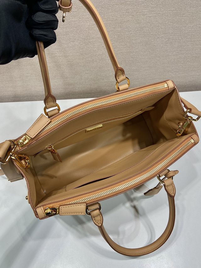 Prada original soft calfskin galleria large bag 1BA274 apricot