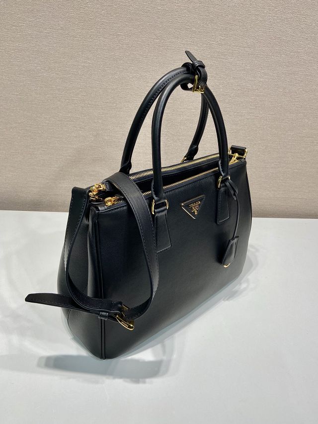 Prada original soft calfskin galleria large bag 1BA274 black