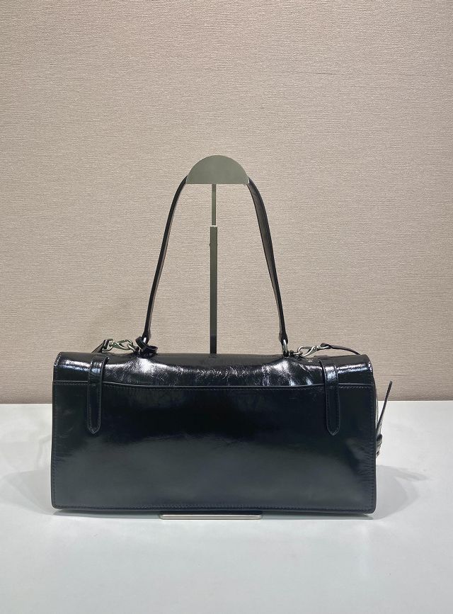 Prada original calfskin large handbag 1BN024 black