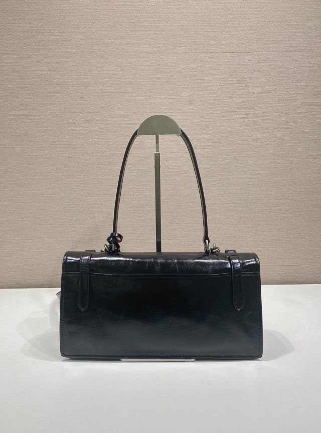 Prada original calfskin medium handbag 1BN026 black