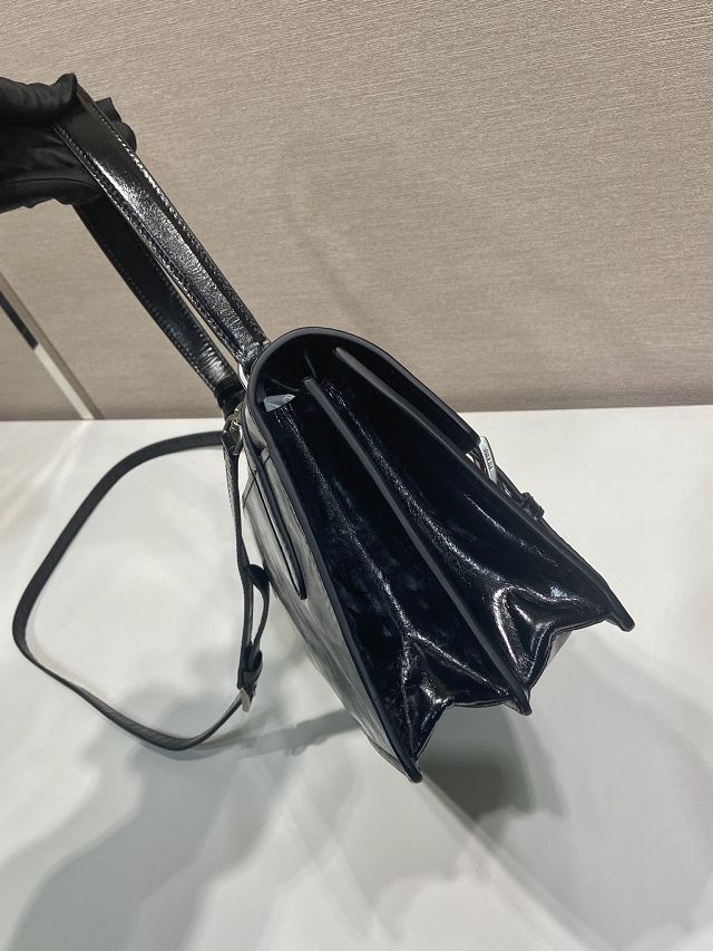 Prada original calfskin medium handbag 1BN026 black