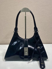 Prada original calfskin medium tote bag 1BG563 black