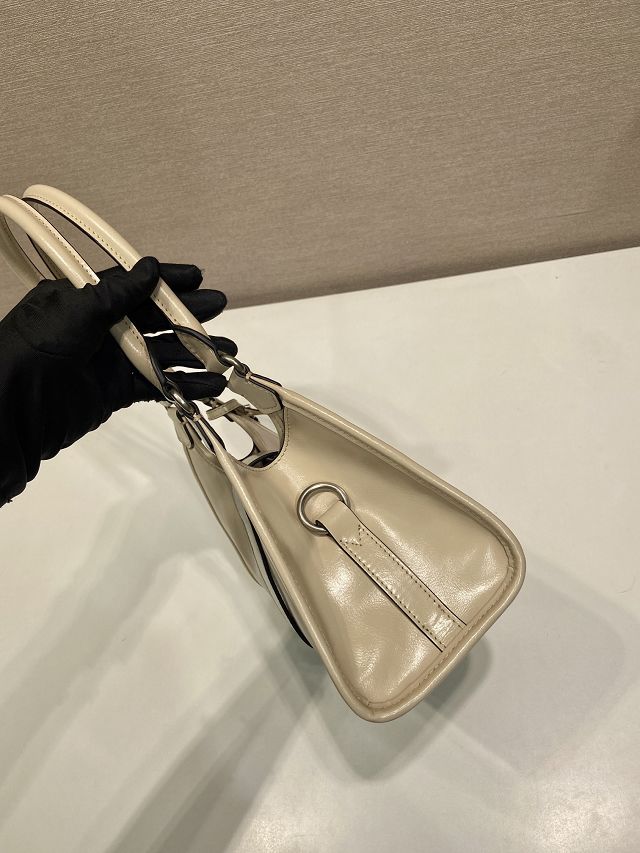 Prada original calfskin mini tote bag 1BG580 beige