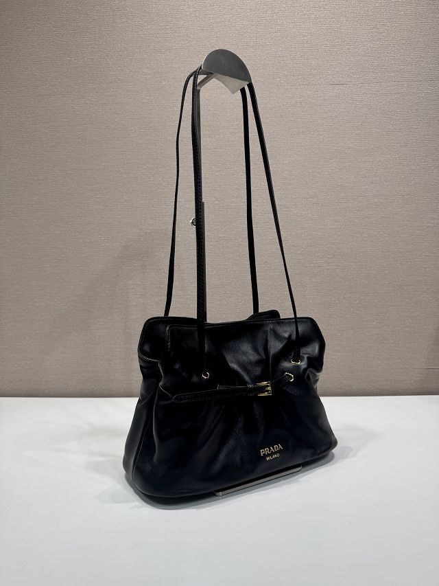 Prada original lambskin dada small bag 1BG586 black