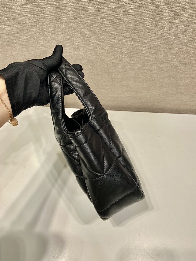 Prada original lambskin mini tote bag 1BG451 black