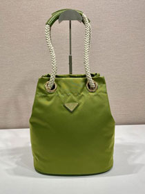 Prada original nylon mariner small bucket bag 1BE082 green