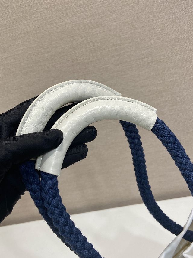 Prada original nylon mariner small bucket bag 1BE082 white