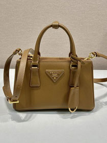 Prada original saffiano calfskin galleria mini bag 1BA916 brown