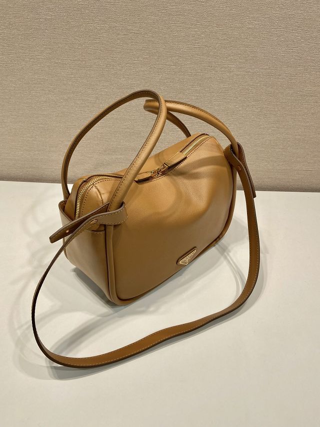 Prada original calfskin darling handbag 1BA451 caramel
