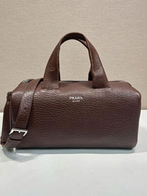 Prada original calfskin duffle bag 2VC046 brown